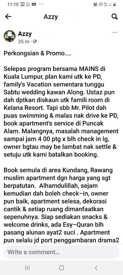 Islamic Homestay Apartment Kundang, Rawang Luaran gambar